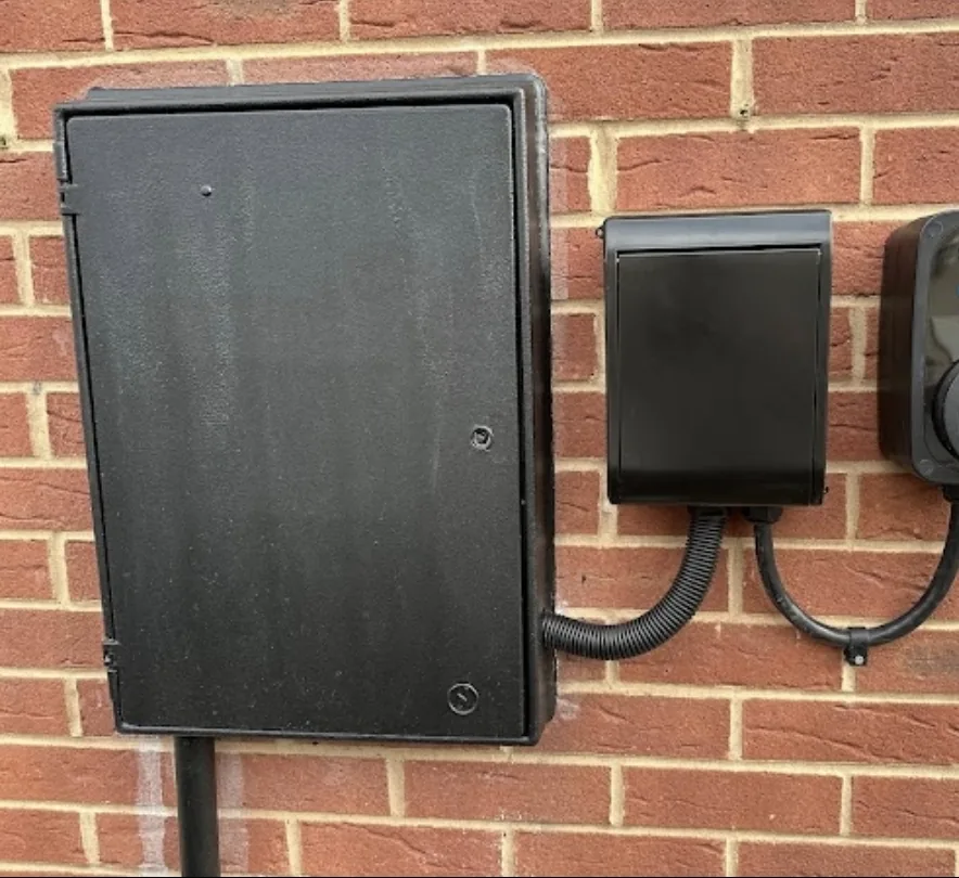 EV charger installation detail by G&M Electrics
